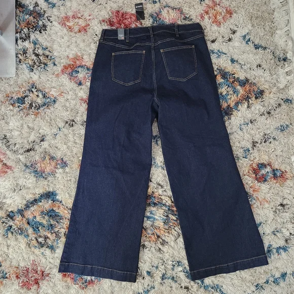 Torrid Wide Leg Vintage Stretch High-Rise Jean Plus Size 18 Boho Bohemian Casual - Picture 5 of 8